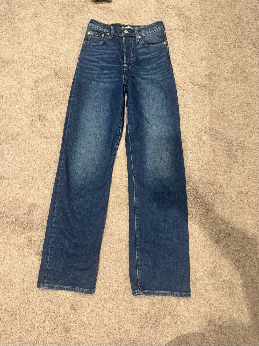 Levi's Dark Blue Straight Leg Women's Jeans - Picture 2 of 4